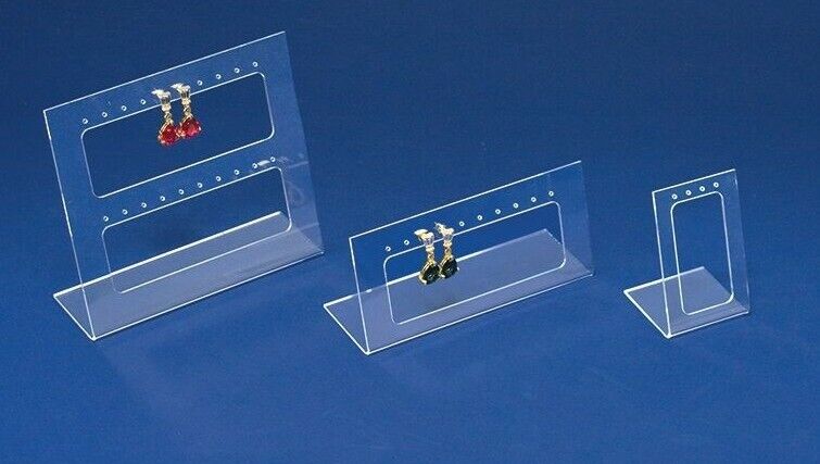 3pc Earring Display Set Acrylic Earring Holder Lots Earring Displays Hold17 Pair Unbranded