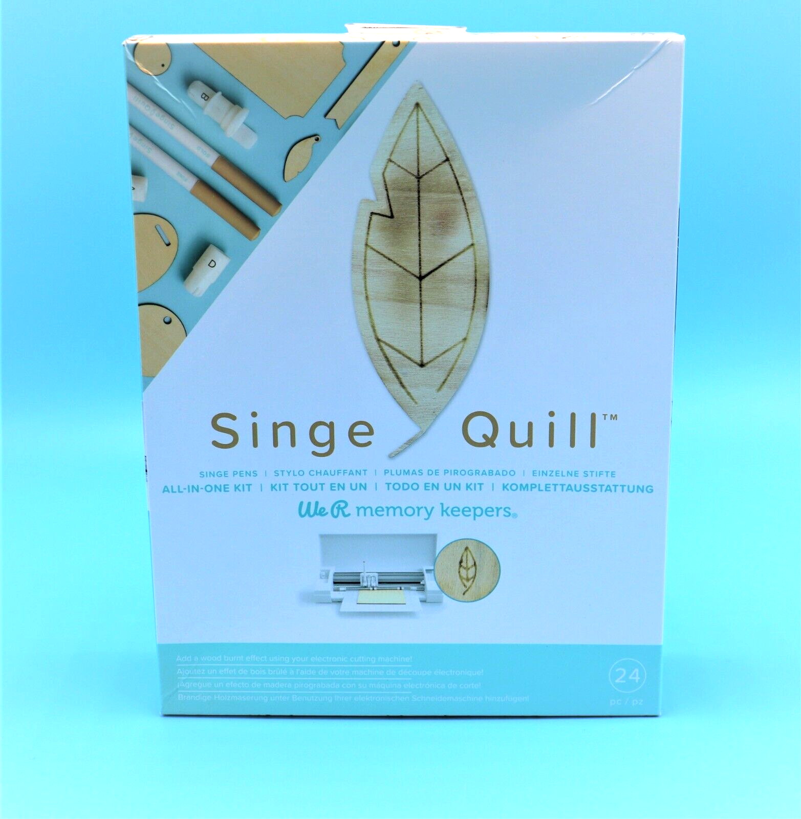 NEW We R Memory Keepers SINGE Quill + GLUE QUILL veneer sheets ~glue/singe pens We R Memory Keepers 661091 - фотография #2
