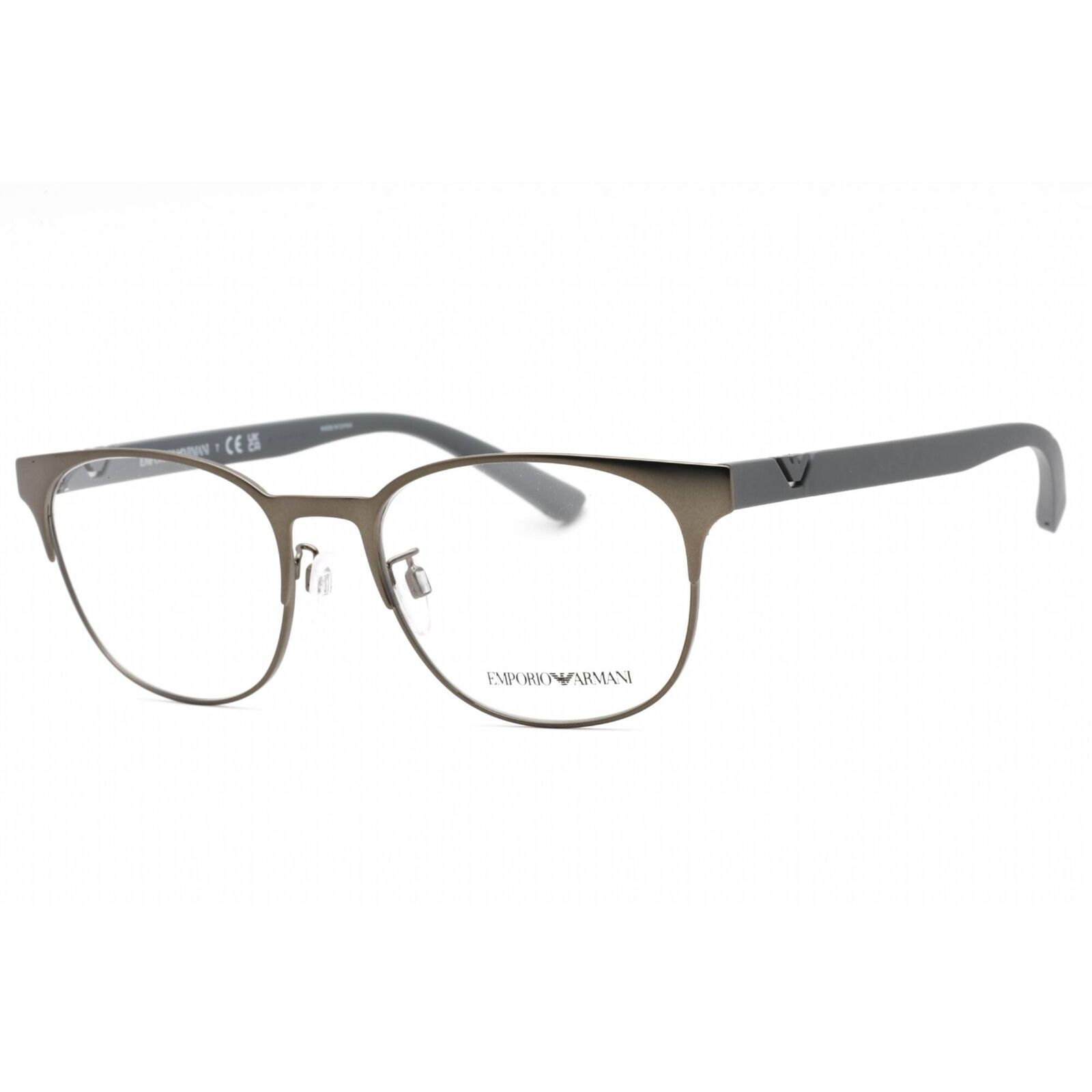 Emporio Armani Men's Eyeglasses Matte Gunmetal Metal Round Frame 0EA1139 3003 Emporio Armani 0EA1139 3003