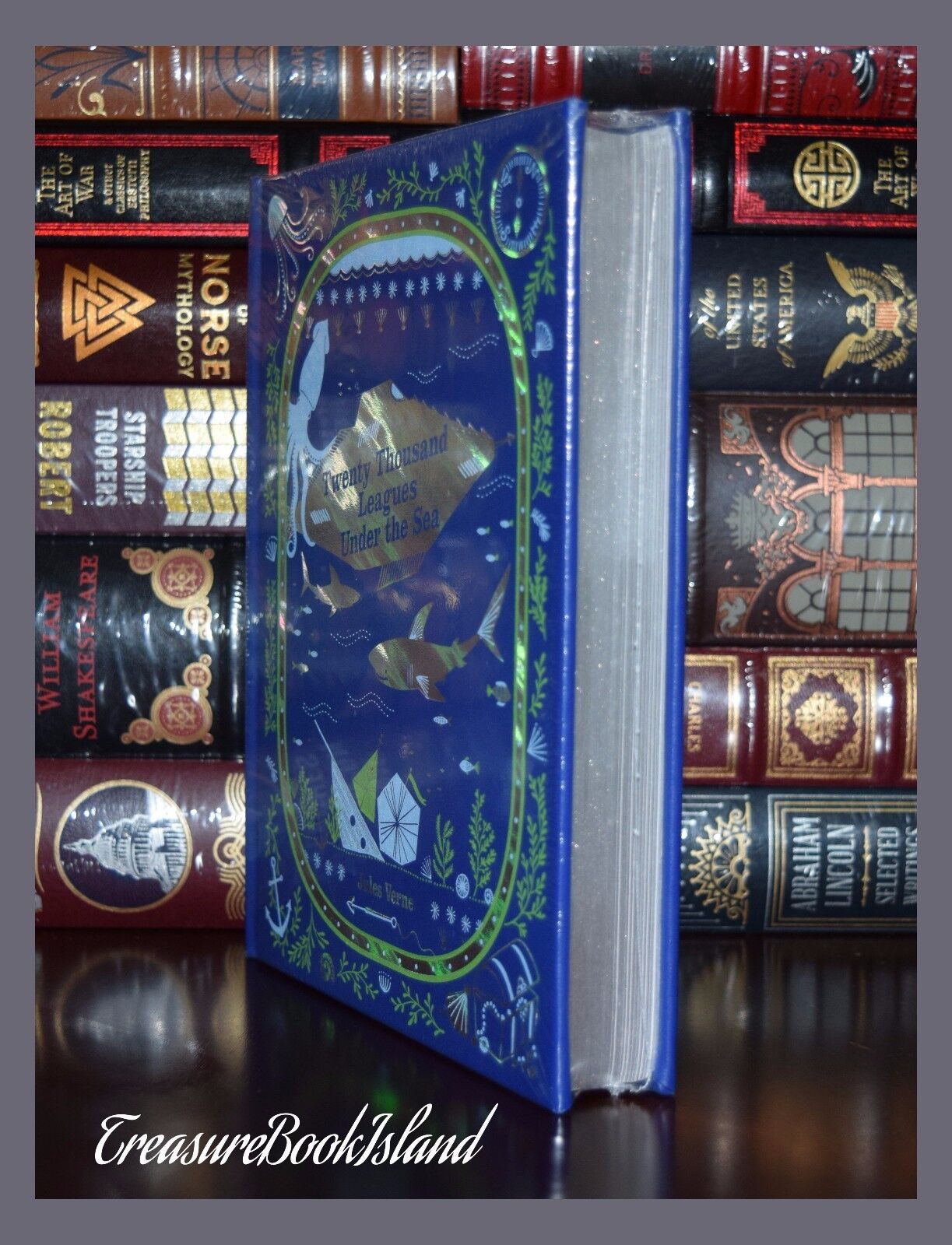 Twenty Thousand Leagues Under the Sea by Jules Verne New Sealed Leather Bound Ed Без бренда - фотография #4