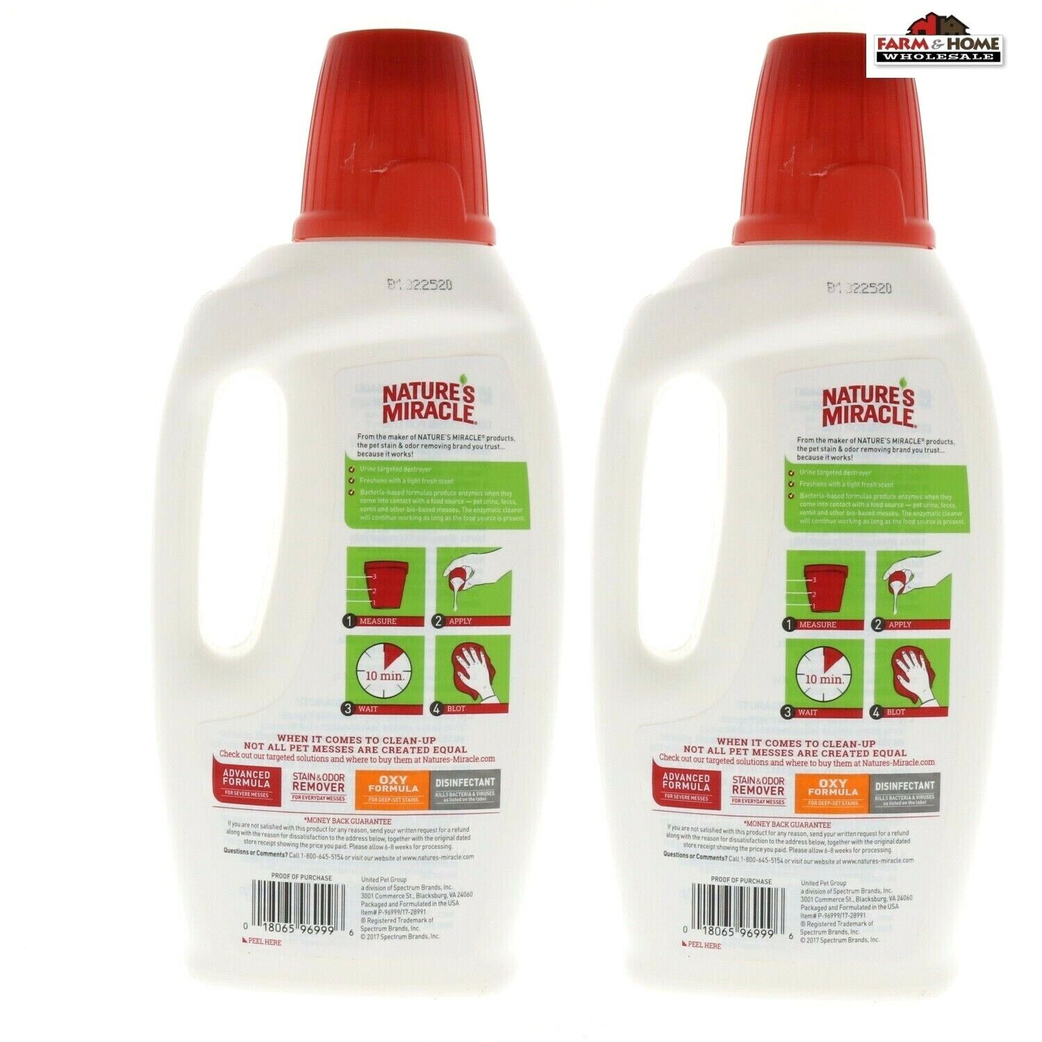 (2) Nature's Miracle Dog Pet Floor Urine Destroyer 32oz ~ New Nature's Miracle B1822520 - фотография #2