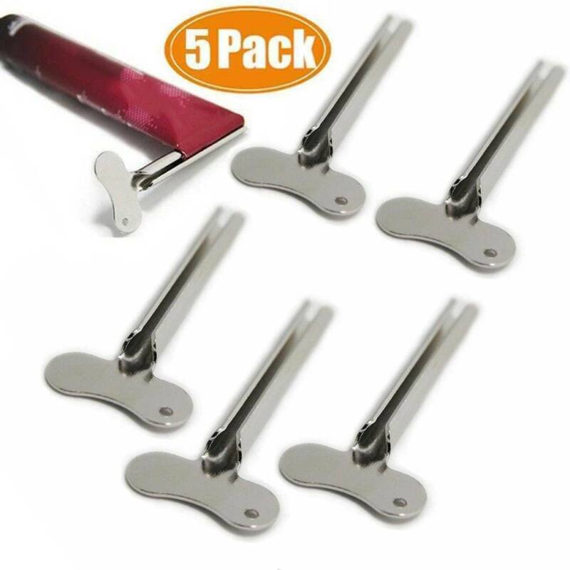5x Stainless Steel Tube Toothpaste Squeezers Key Wringers Easy Squeeze Tools US Yanqueens Does not apply
