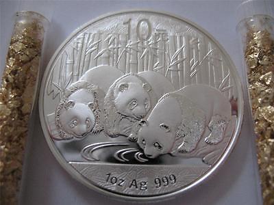 1- OZ.PURE 999 SILVER 2013 PANDA-CHINA BABY'S COIN MINT CONDITION-HARD CASE+GOLD Без бренда - фотография #2