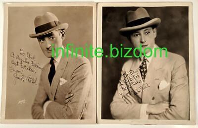Jack Wald - Lot of 2 Vintage Autographed Vaudeville Photos; Burlesque Без бренда