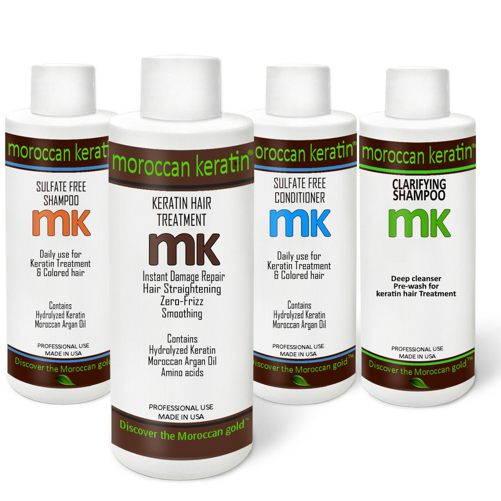 Brazilian keratin hair Blowout Treatment kit proven formula keratina brasilera Moroccan Keratin MK4