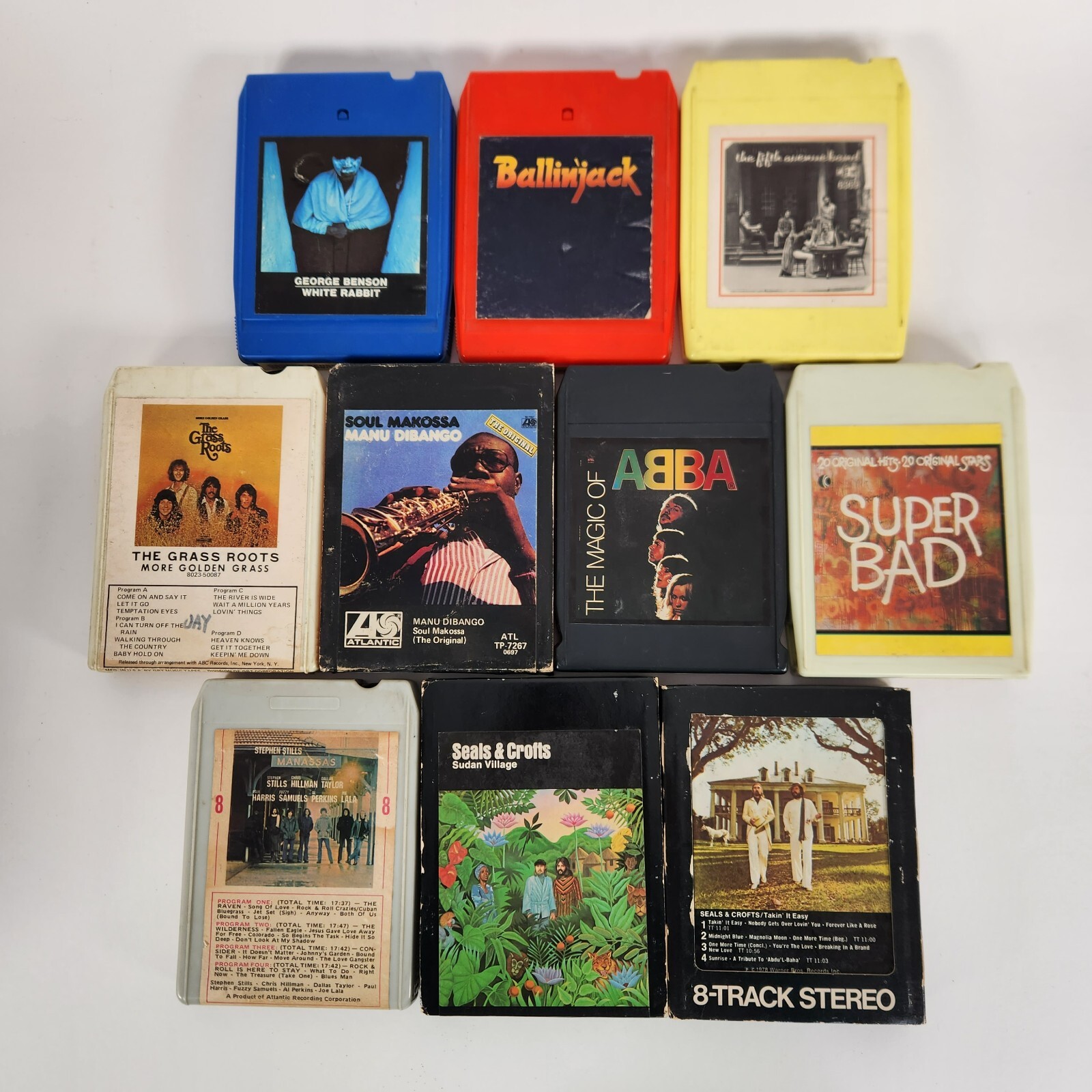 8-Track Tape Lot Rock Jazz Comedy Abba Lou Reed Mountain Nat King Cole Untested Без бренда - фотография #4