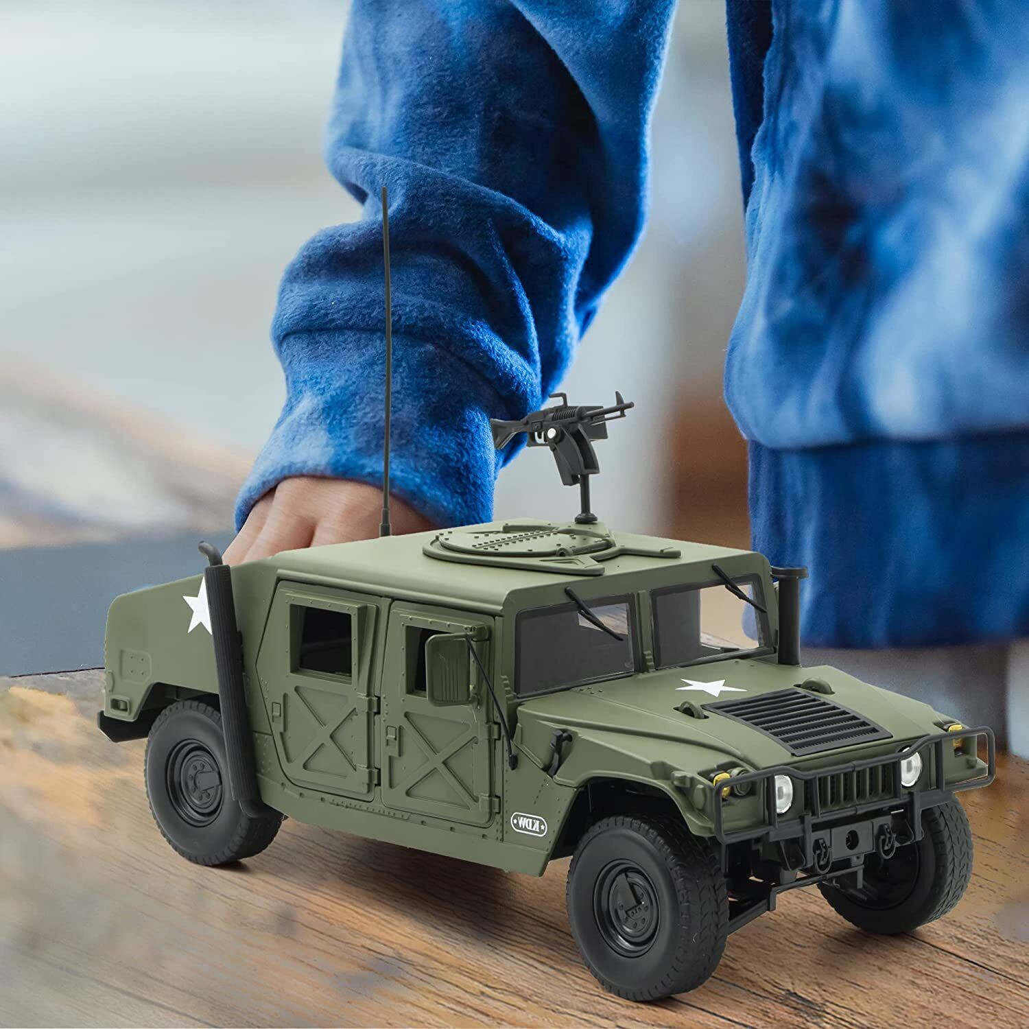 1:18 Hummer H1 Modified Armored Vehicle Alloy Car Model Diecasts Off-road Kids MOCAM Does Not Apply - фотография #3