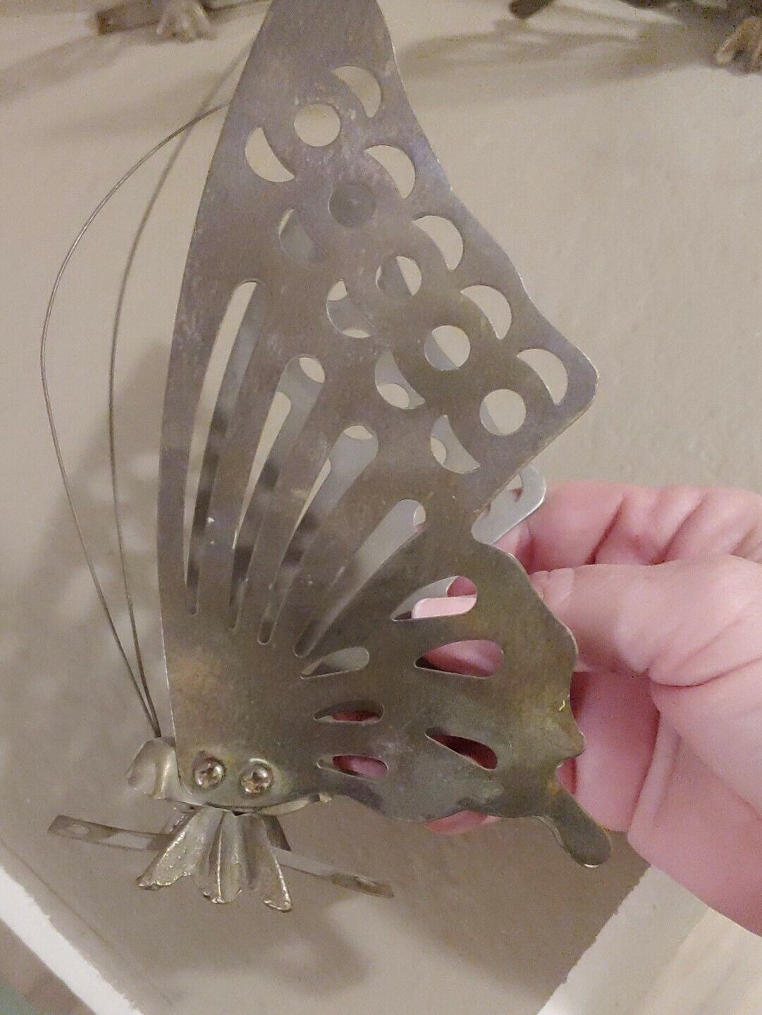 Set of 3 Metal Butterflies 3D Wall Mounted Butterfly Great Shadow Cast. Без бренда - фотография #9