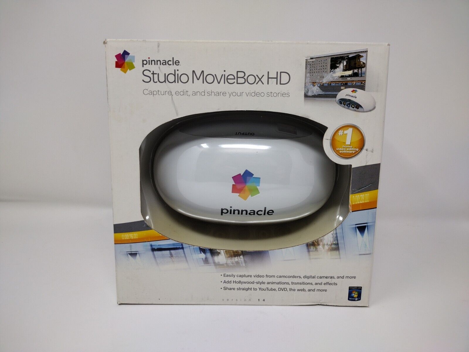 Pinnacle Systems Studio MovieBox USB HD Video Editing New Sealed Avid 123