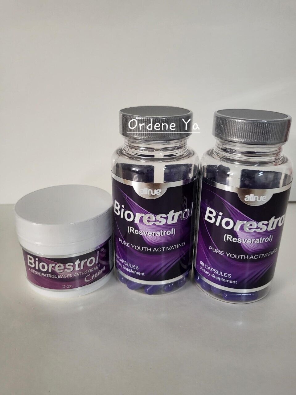 Biorestrol Resveratrol  Antioxidante Moinsage Regenex Collagen 120 caps & Cream Biorestrol N/A