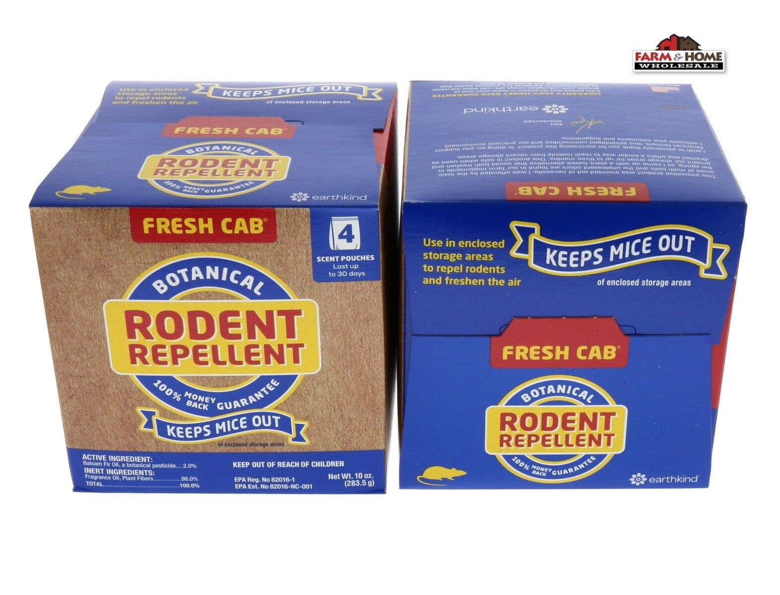 (2) Fresh Cab Botanical Rodent Repellent Pouches Mouse Mice ~ New Fresh Cab - фотография #7