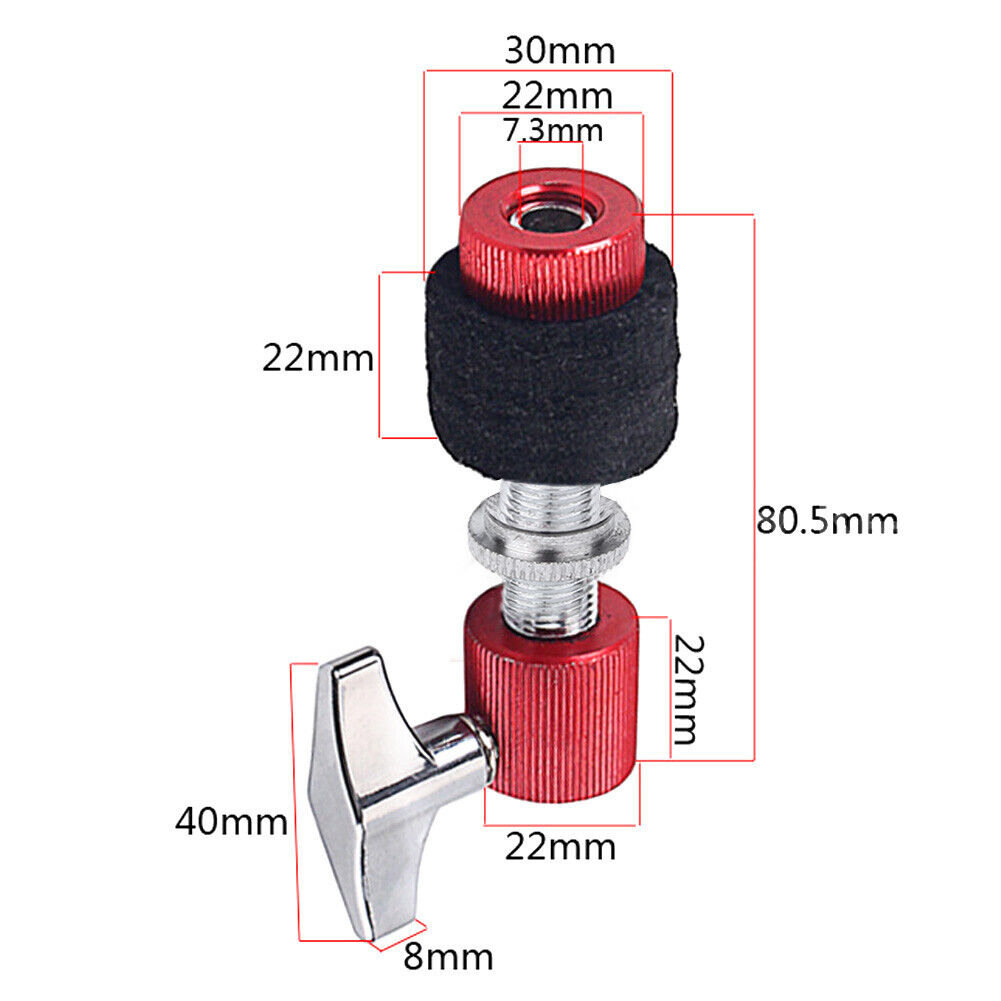 Hi Hat Cymbal Clutch High Quality Red Black Drum Kit Fittings Musical MNS Unbranded Does Not Apply - фотография #3