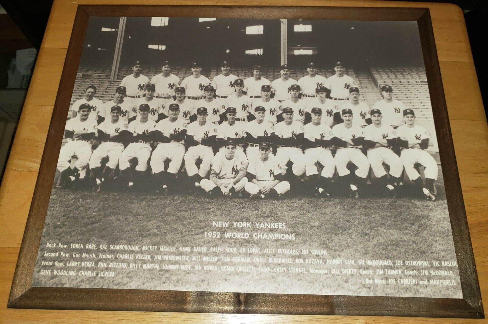 Baseball LOT 1951 & 1952 NY Yankees Team Photos Yogi Berra & Mickey Mantle Cards Без бренда - фотография #10