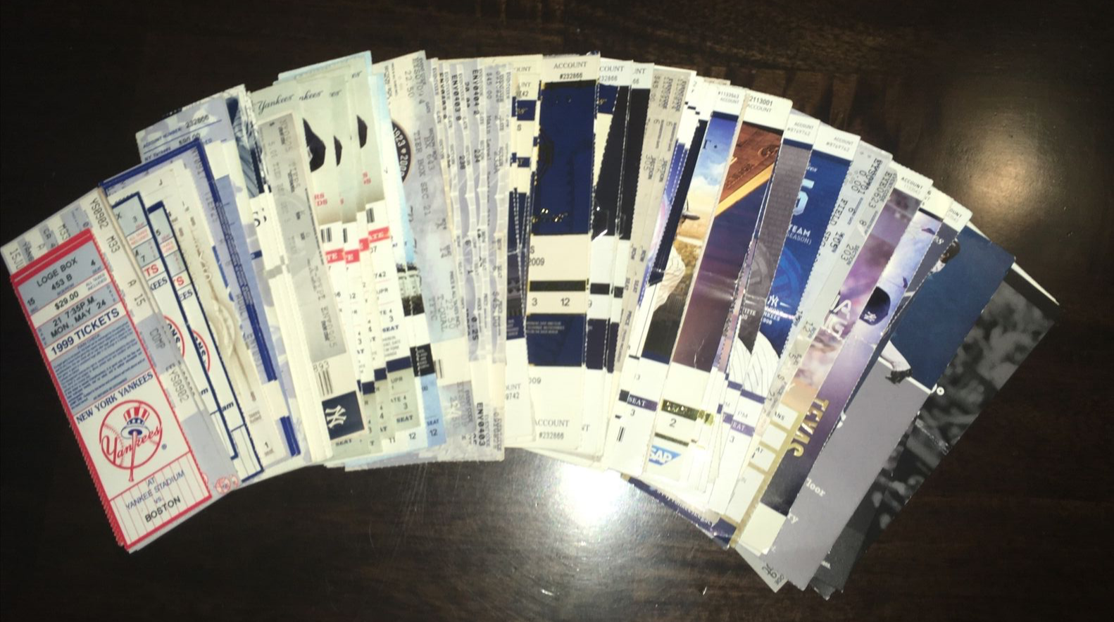 New York Yankees Baseball 1999-2019 Full Tickets & Stubs Lot 90+ Без бренда - фотография #13