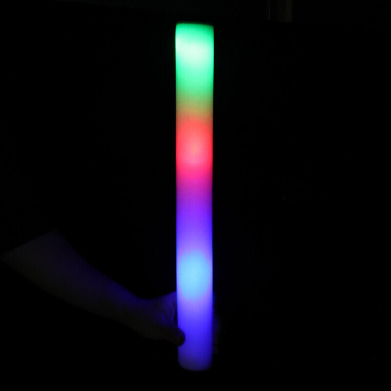 24PCS Light Up Foam Sticks LED Wands Batons DJ Flashing Glow 16 inch - 3 Modes Unbranded Does not apply - фотография #11