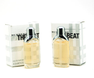 Burberry The Beat 0.15 oz - 4.5 ml Eau De Parfum Mini Splash Women (Lots of 2) Burberry