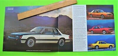 Lot/4 1980 FORD MUSTANG BIG DLX COLOR BROCHURES Ea 20-pg COBRA Mustang Ghia XLNT Без бренда - фотография #9