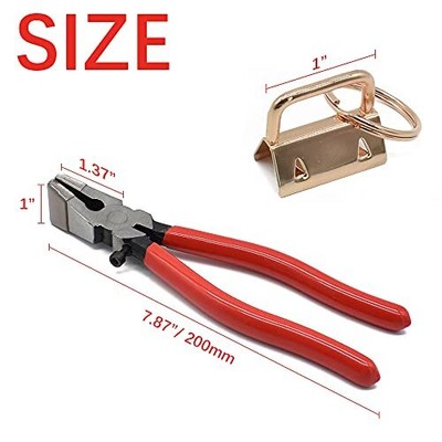 50Pcs Key Fob Hardware and Pliers Tool Set 6 Colors 25mm Key Fob Key-chain fo... Renashed Does not apply - фотография #2