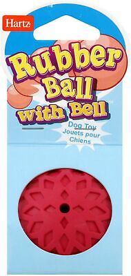 Hartz Rubber Ball with Bell for Tiny Dogs 1 ea (Pack of 3) Hartz Does not apply