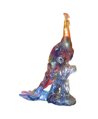 High Quality Chinese Crystal Glass Mix Color Peacock Statue WK2197 Без бренда - фотография #3