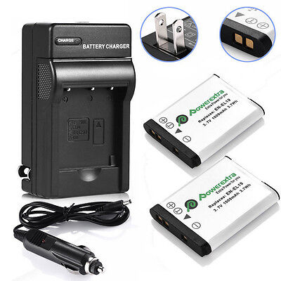 2x EN-EL19 Battery + Charger For Nikon Coolpix S5200 S7000 S6900 S33 S6500 S4100 Powerextra Does not apply