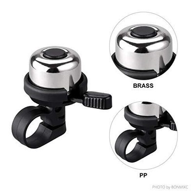 Bike Bell Brass Mini, Clearer Louder Longer Sustained Purer Tone Silver Does not apply Does Not Apply - фотография #3