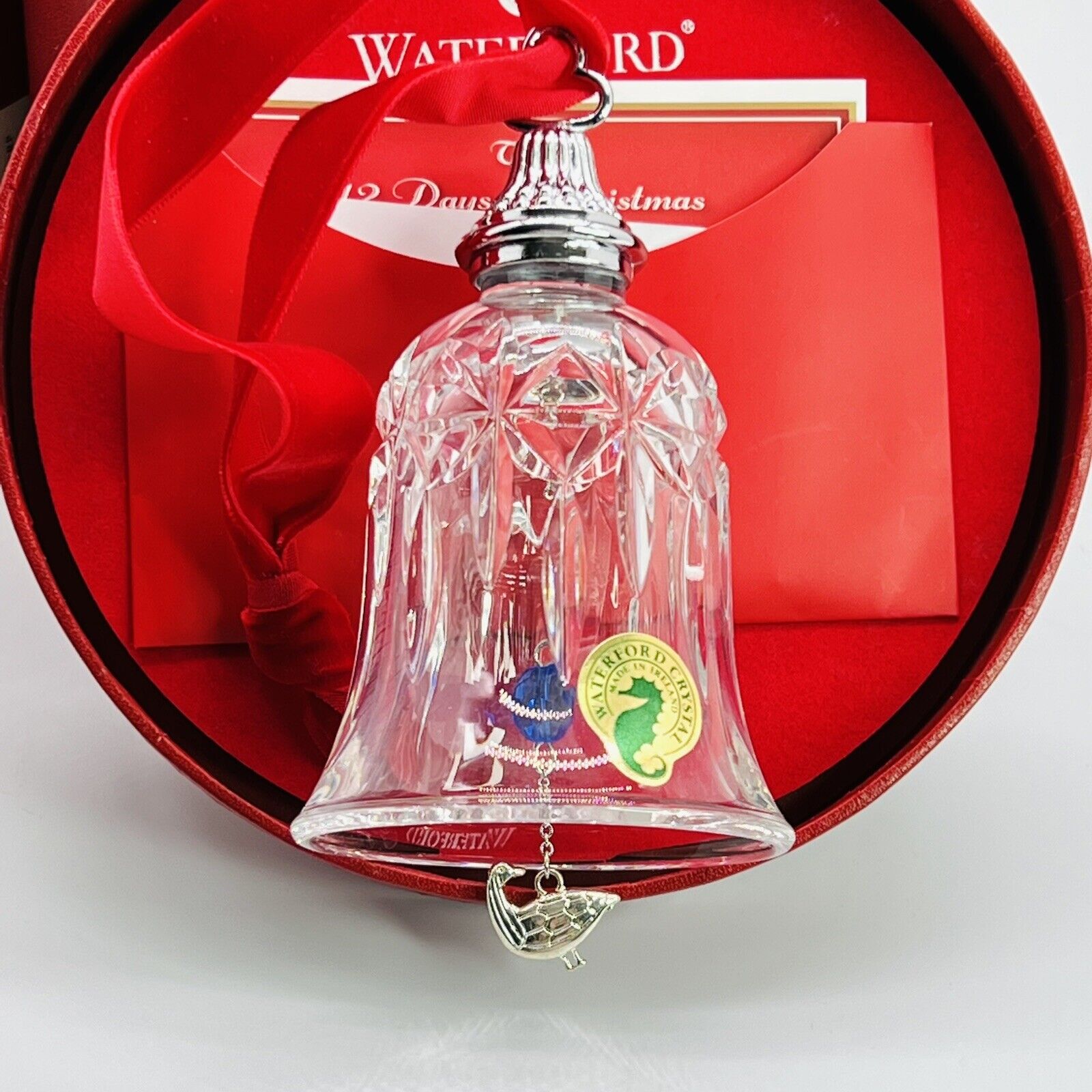 WATERFORD 12 DAYS OF CHRISTMAS Bells COMPLETE BOXED SET Crystal Ornaments MINTY Waterford - фотография #16