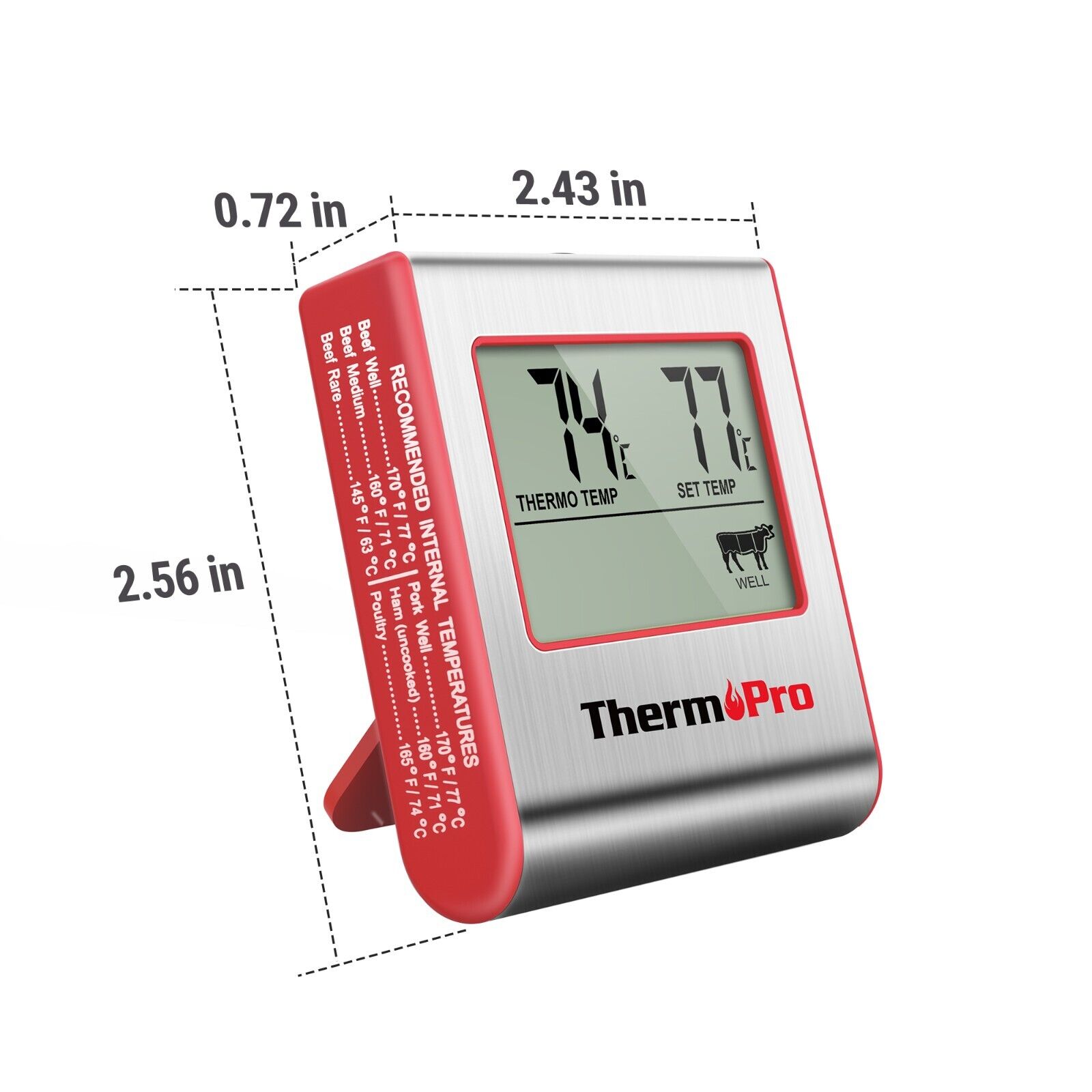 ThermoPro TP16W Digital Meat Thermometer for Cooking Smoker Oven, Large LCD ThermoPro TPP16W - фотография #14