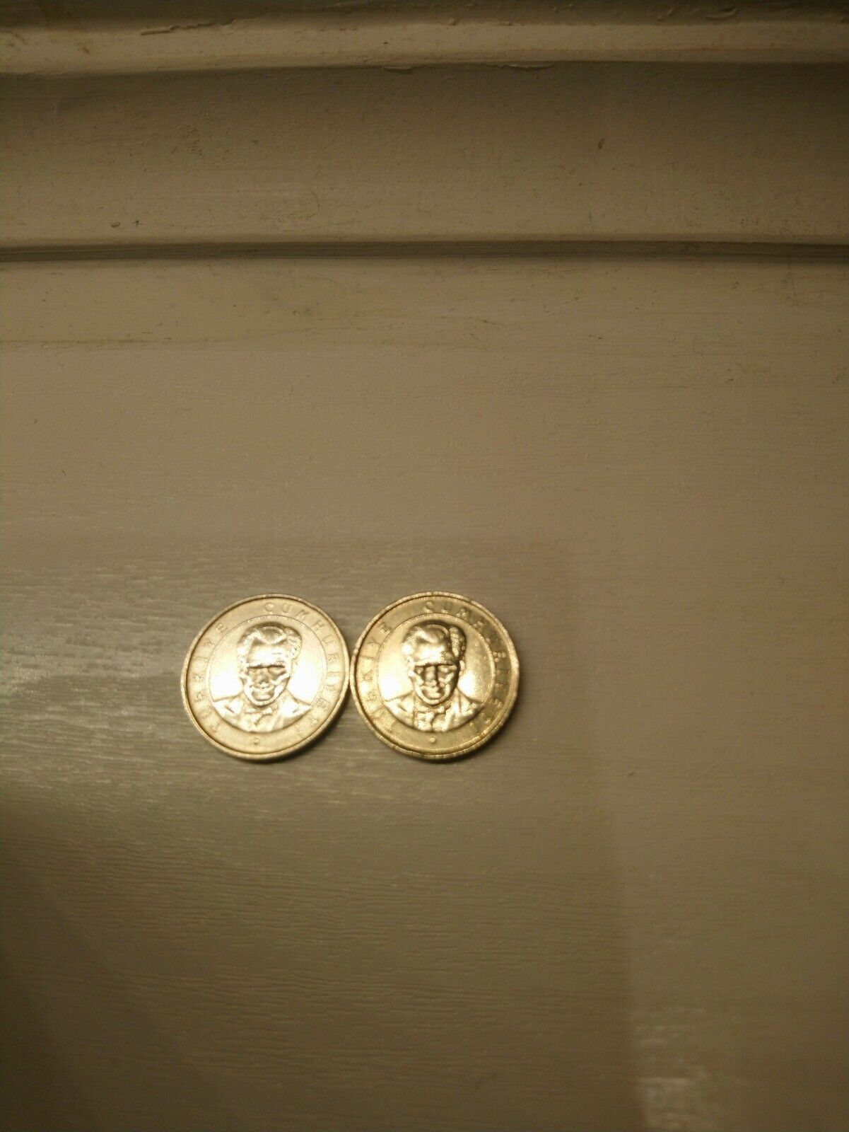 Turkish New 25 Kurus Coin x2 (Both 2005) Без бренда - фотография #5