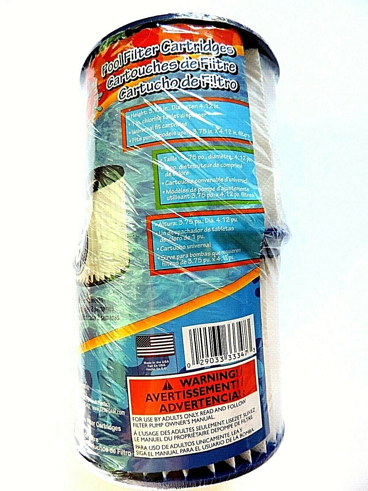 New Splash Time Filter Cartridges 2 piece Type D Pool Filter  Splash Time F0403001