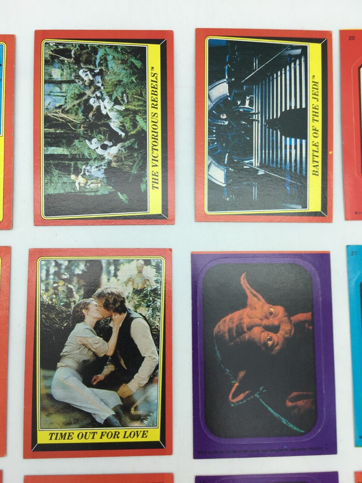 1983 Star Wars Return of the Jedi Trading Card Lot (29 Cards)  Topps - фотография #3