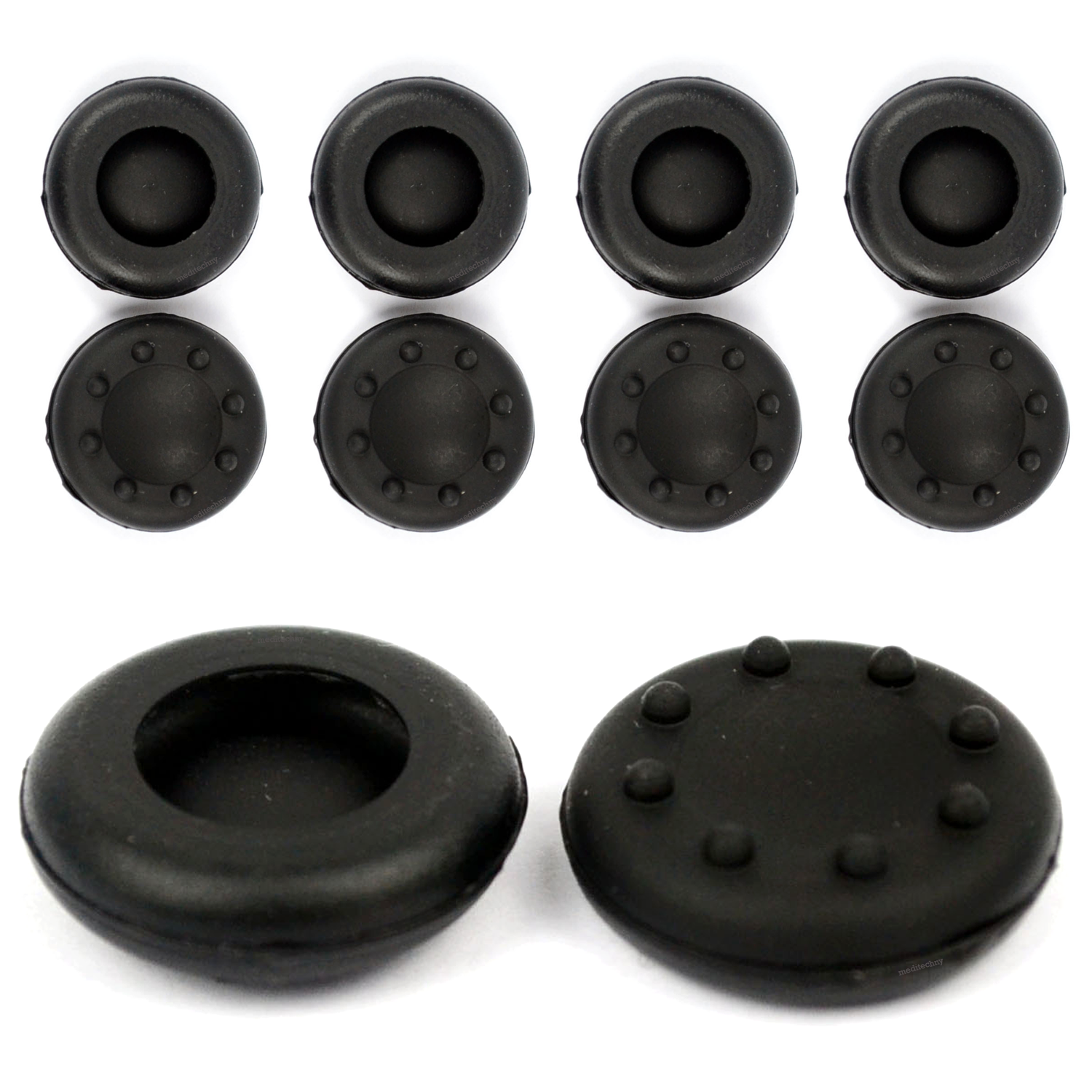 10x Black Thumbstick Grips Cap Cover Thumb Stick Grip for Xbox 360 PS3 PS4 Wii Unbranded/Generic PS4 PS3 - фотография #3