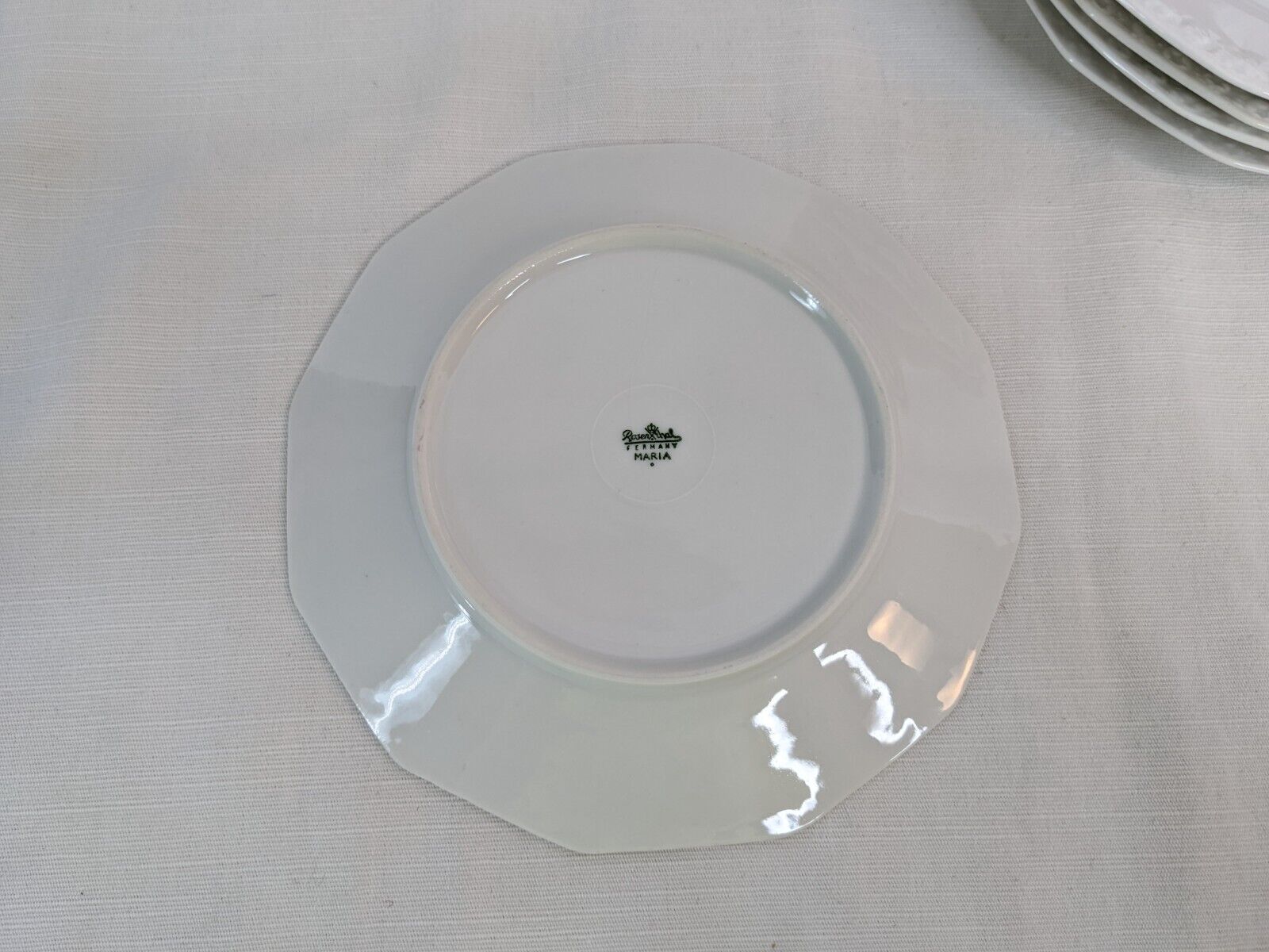 10x Rosenthal Continental: Maria White Classic Rose Bread & Butter Plates, 6.25" Rosenthal - фотография #3
