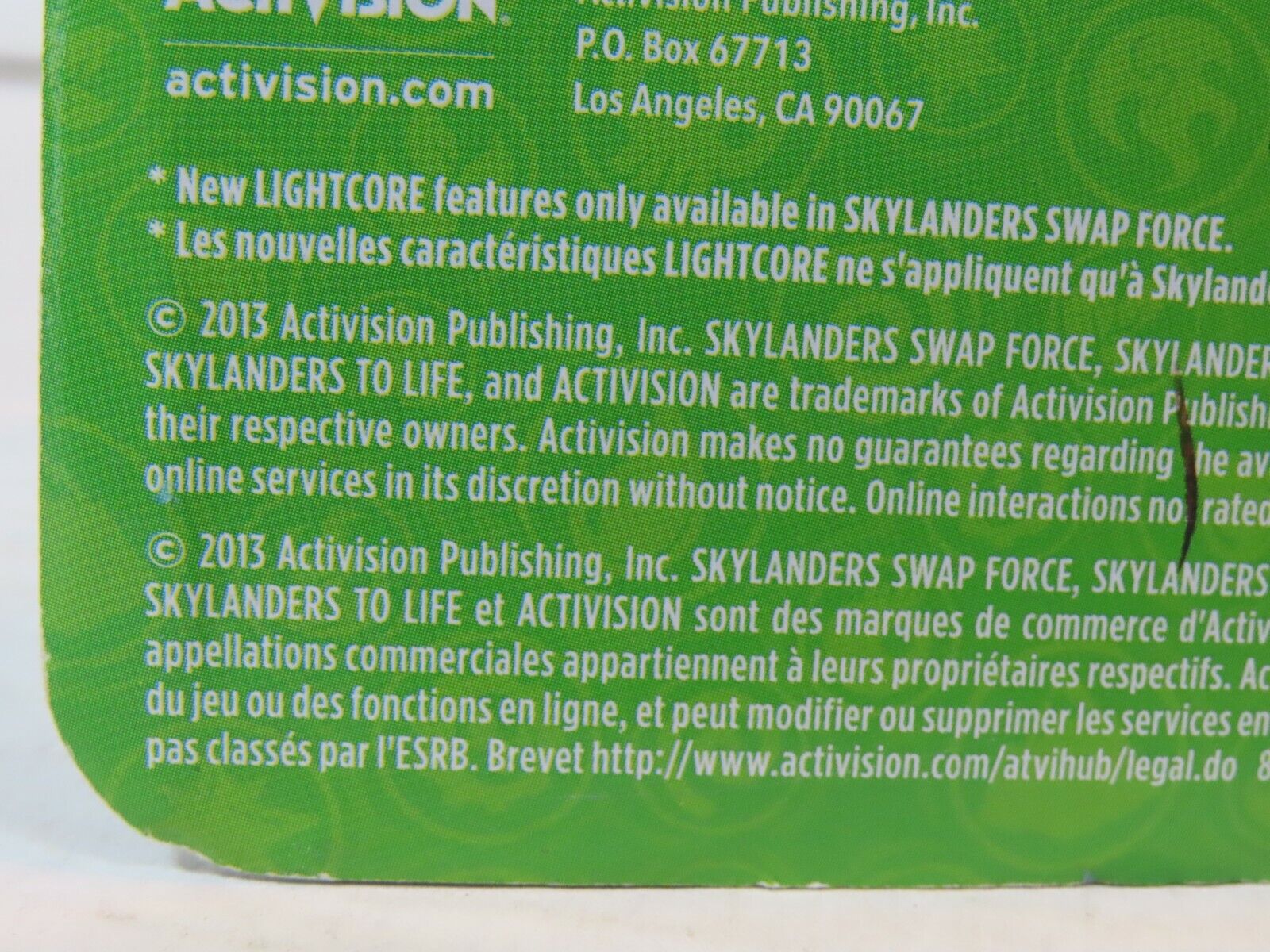Skylanders Swap Force Lightcore Flashwing Figure Damaged Package 2013 Activision - фотография #8