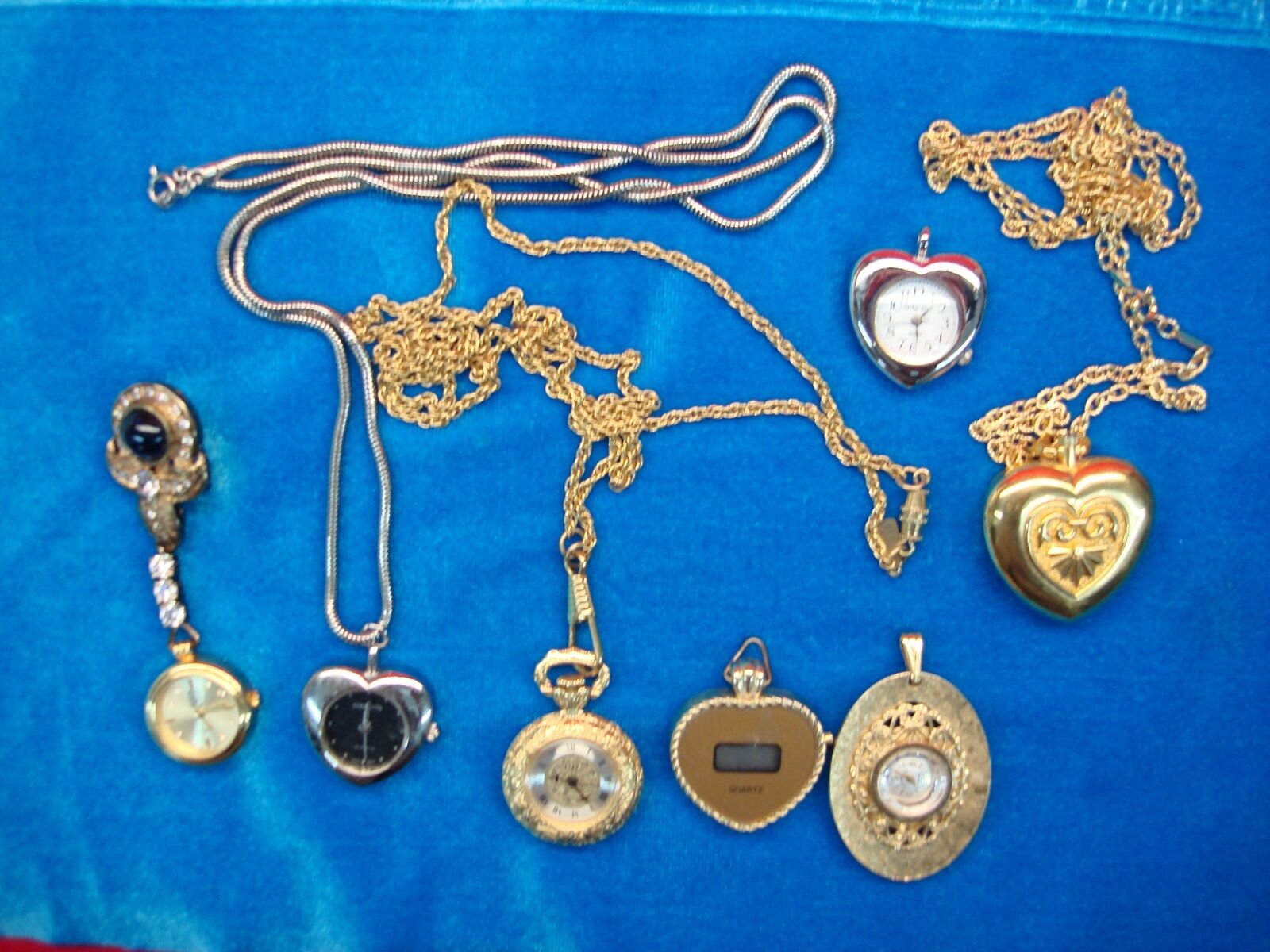 7 PC LOT HANGING WATCHES MOST QUARTZ/ 1WINDER / 1 DIGITAL Unknown Does Not Apply