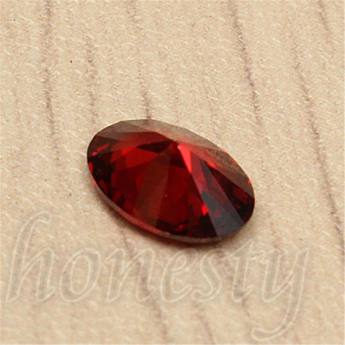 7x5mm Artificial Oval Shape Cut Red Ruby Mozambique Loose Gemstone Stone Unbranded - фотография #7