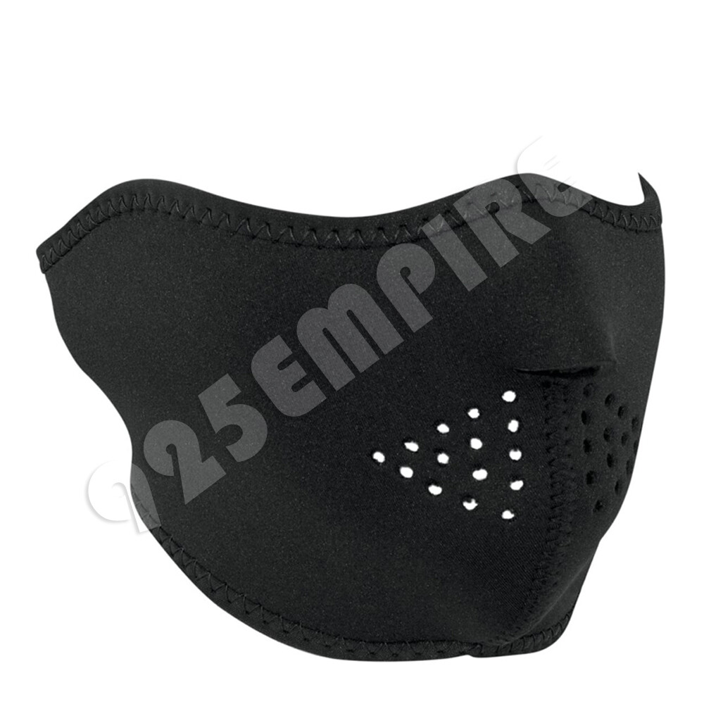  3 Pack Black Neoprene Half Face Mask Reusable Washable Lot Unbranded - фотография #2