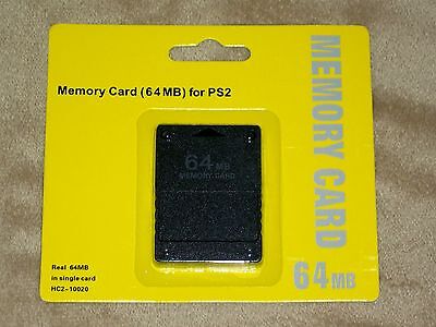 Brand New 64MB Memory Card for For PS2 (Sony Playstation 2) Unbranded/Generic Does Not Apply