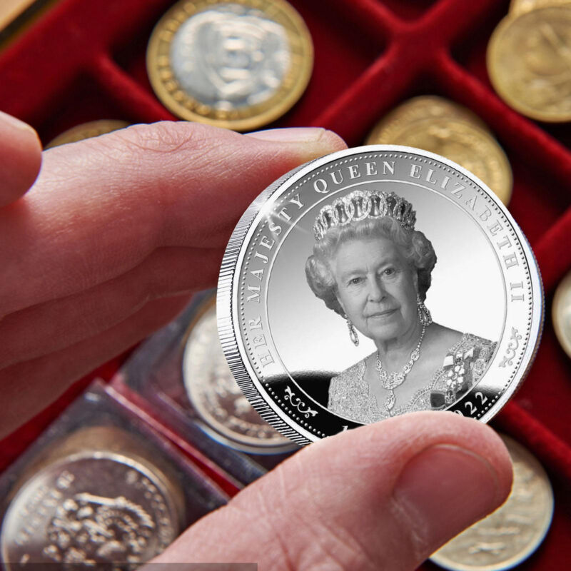Queen Elizabeth II Commemorative Coin British Queen Elizabeth II Memorial Coin Без бренда - фотография #4