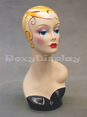 2PCS Female Mannequin Head Bust Wig Hat Jewelry Display #VF005 X2 Без бренда