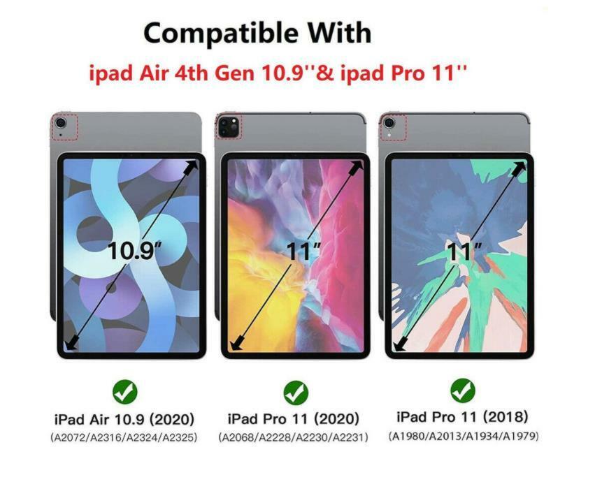 2-PACK For iPad Air 4 (2020) 10.9''/4th Gen HD Tempered Glass Screen Protector Unbranded Full Coverage Curved Cover Film - фотография #6