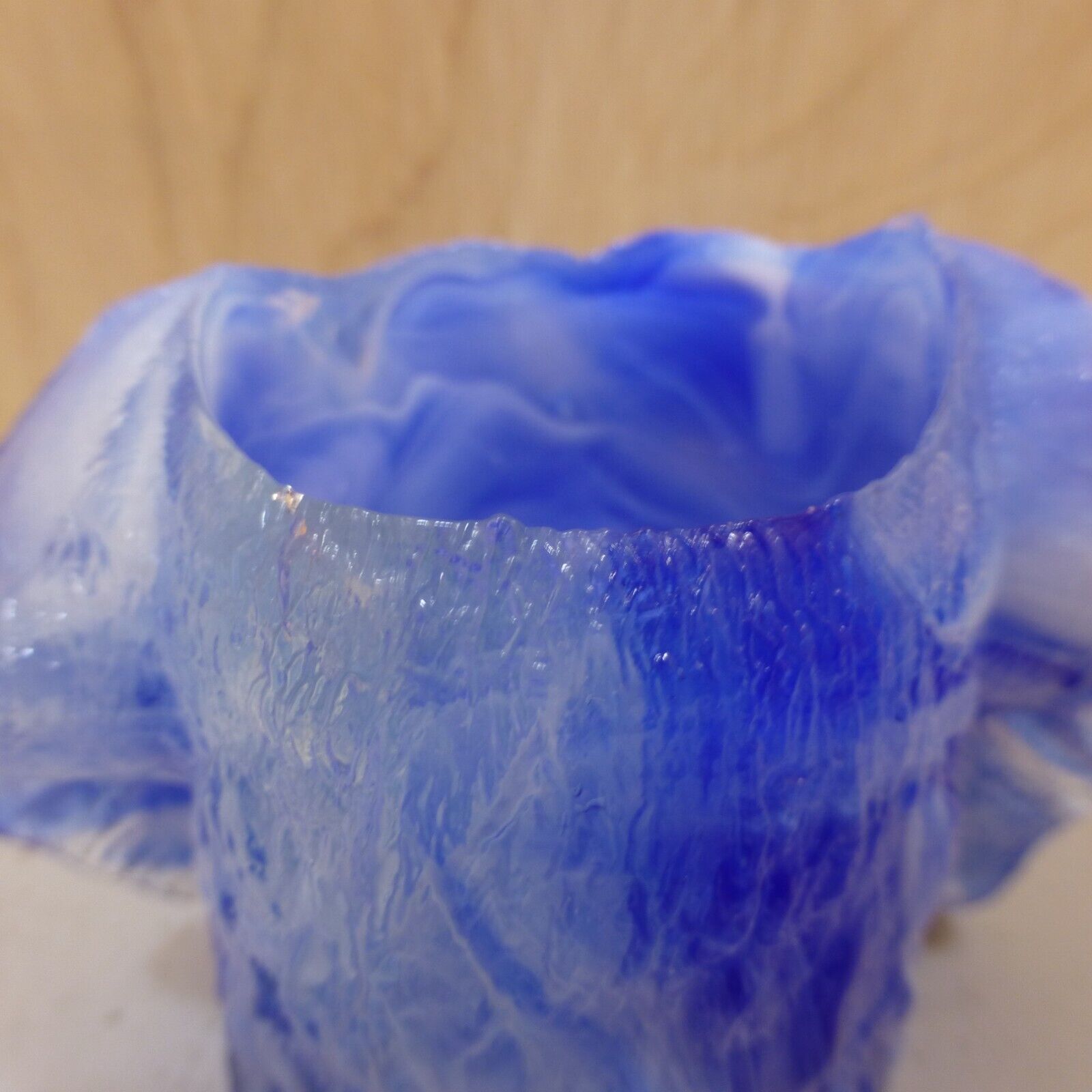 Joe St Clair COBALT BLUE WHITE SLAG Glass DOG HEAD TOOTHPICK MATCH HOLDER Summit Без бренда - фотография #8