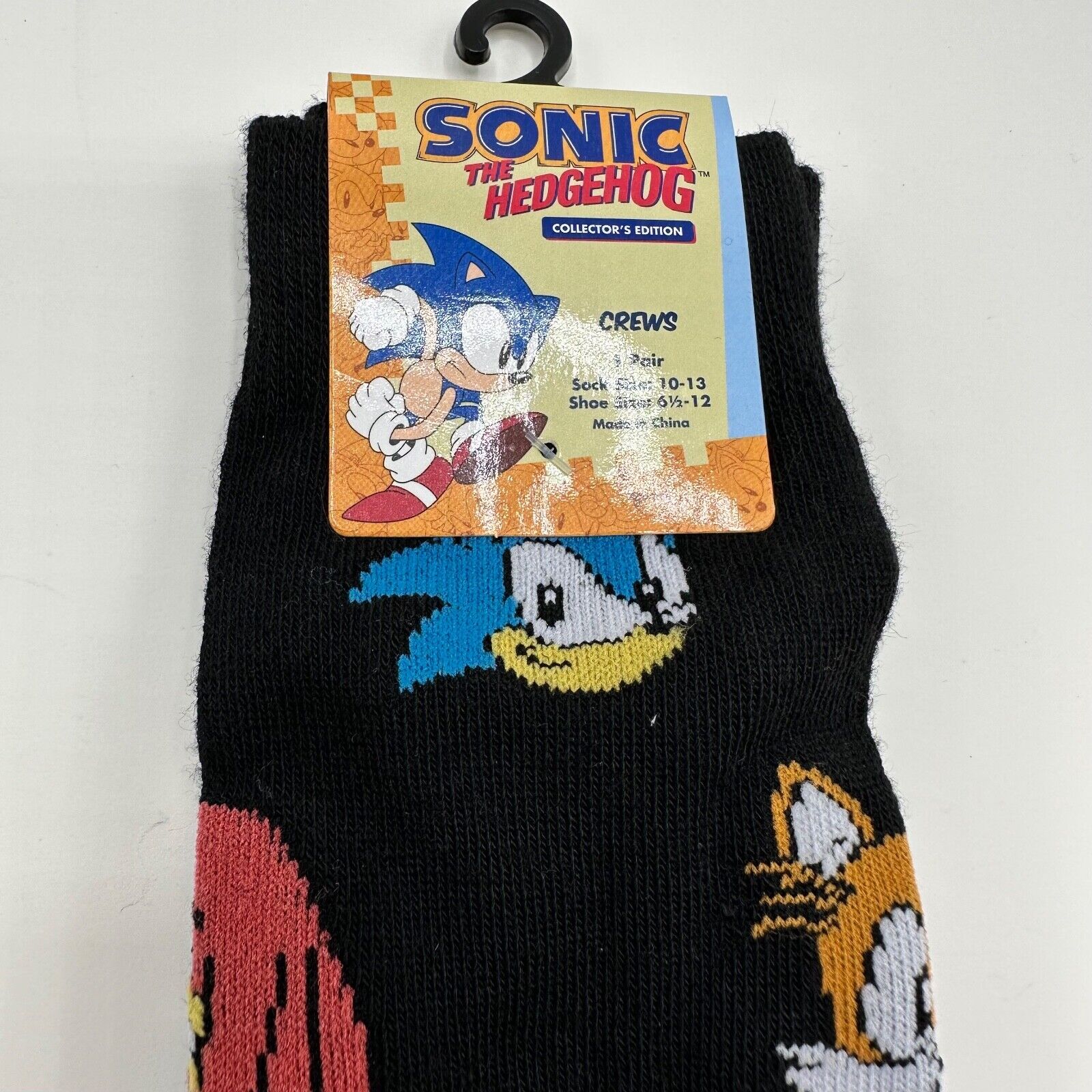 Sonic The Hedgehog Crew Men's Size 10-13 Socks No Brand - фотография #2