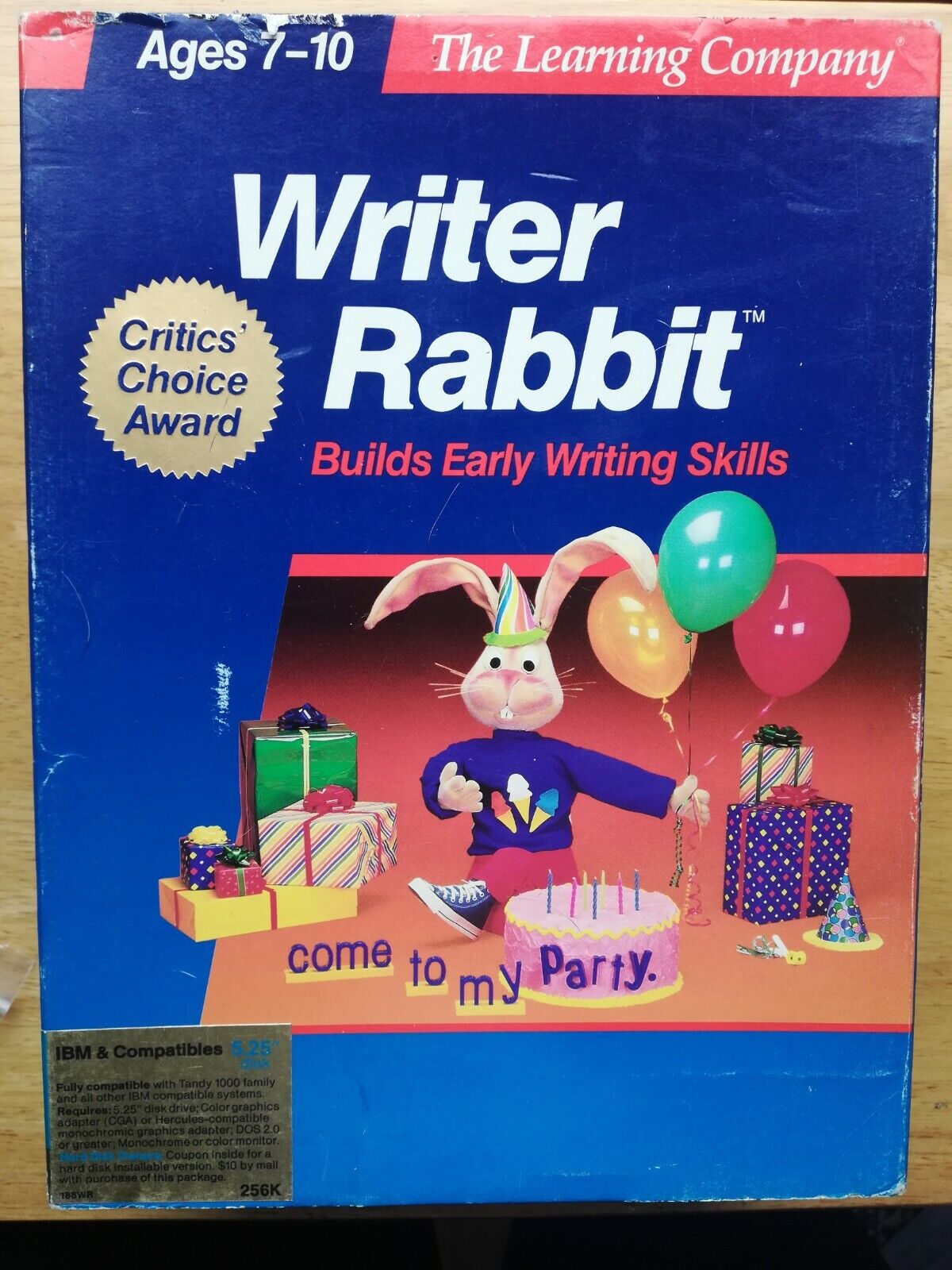Writer Rabbit & Reader Rabbit & Think Quick Apple IIgs Replacement 3 Boxes Empty The learning company