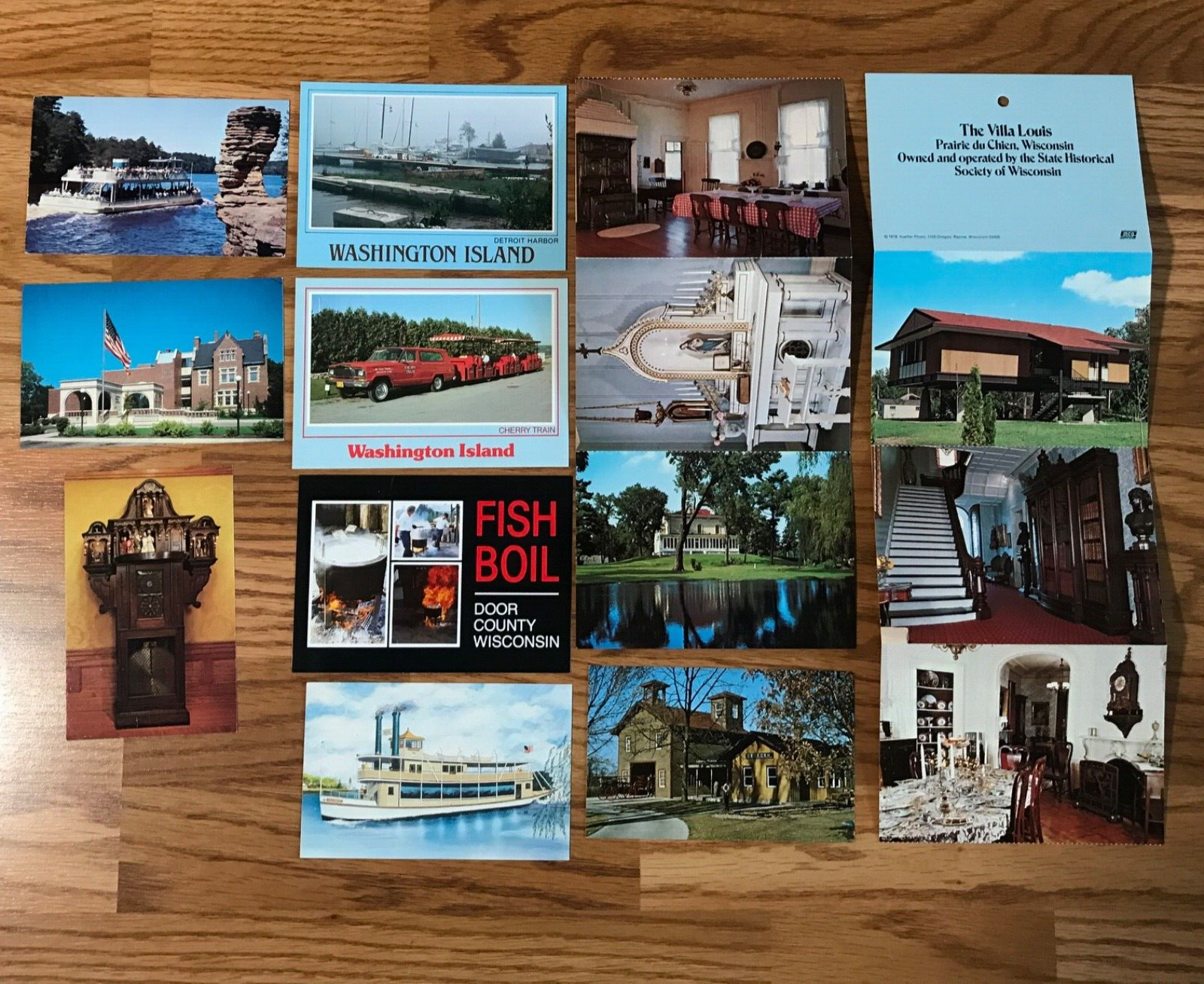 Lot of 14 Vintage Postcards 1980s Wisconsin  Locations Color Photos Без бренда