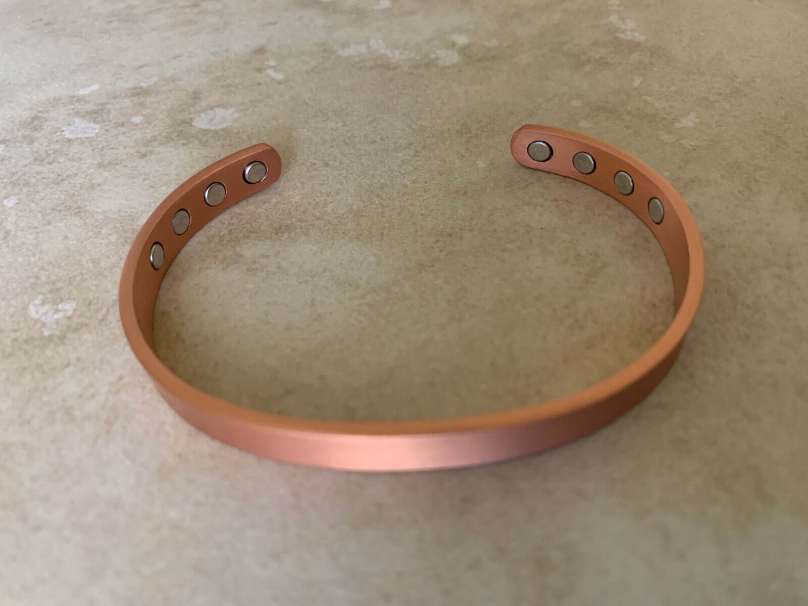 Plain Copper Magnetic Bracelet Men Women Balance Energy Power Joy Christmas Gift Unbranded - фотография #4
