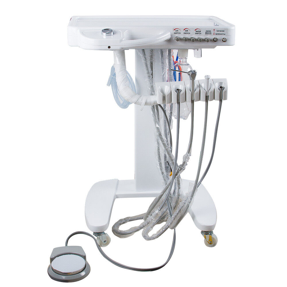 Portable Dental Delivery Unit System 4Hole Syringe Cart  + 4H LED High Handpiece Denshine 180779 - фотография #5