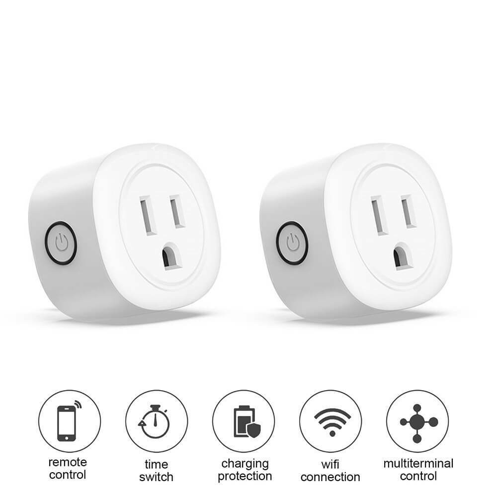2 Pack Wifi Smart Outlet Plug Switch Remote Control Power Socket Alexa Google Kootion - фотография #8
