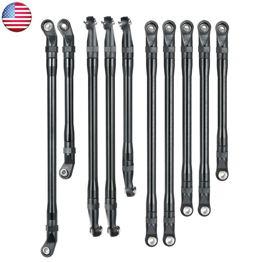 10PCS Metal Linkage Link Rod End for 1/10 RC Crawler Axial SCX10 II 90046 90047 AXSPEED Does Not Apply