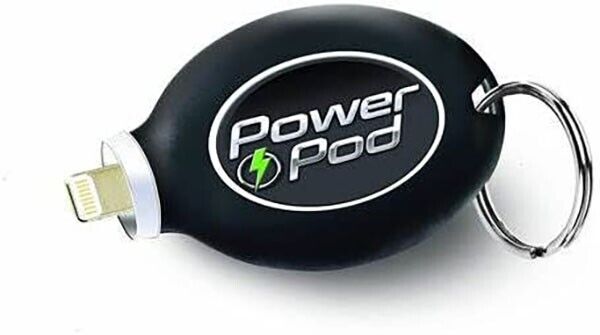 Power Pod Portable Keychain Emergency iPhone Charger External Power Bank Power Pod